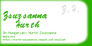 zsuzsanna hurth business card